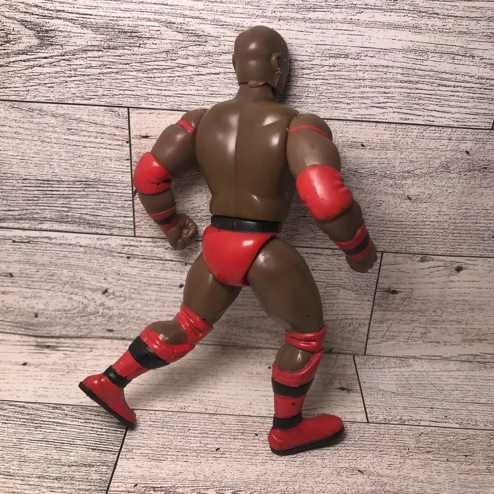 Vintage 1996 Ahmed Johnson Jakks Pacific‎ WWF Toy Wrestling Action Figure red